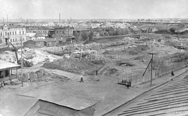 Пенза, старый город, История, Черно-белые, Строительство