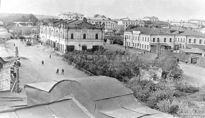 Пенза, вид на Базарную площадь, История, Черно-белые