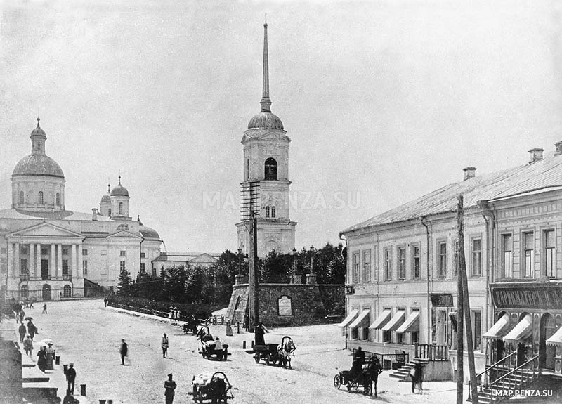 Пенза, Соборная площадь 1910 г., История, Черно-белые