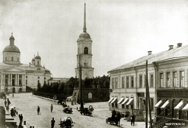 Пенза, Соборная площадь 1910 г., История, Черно-белые