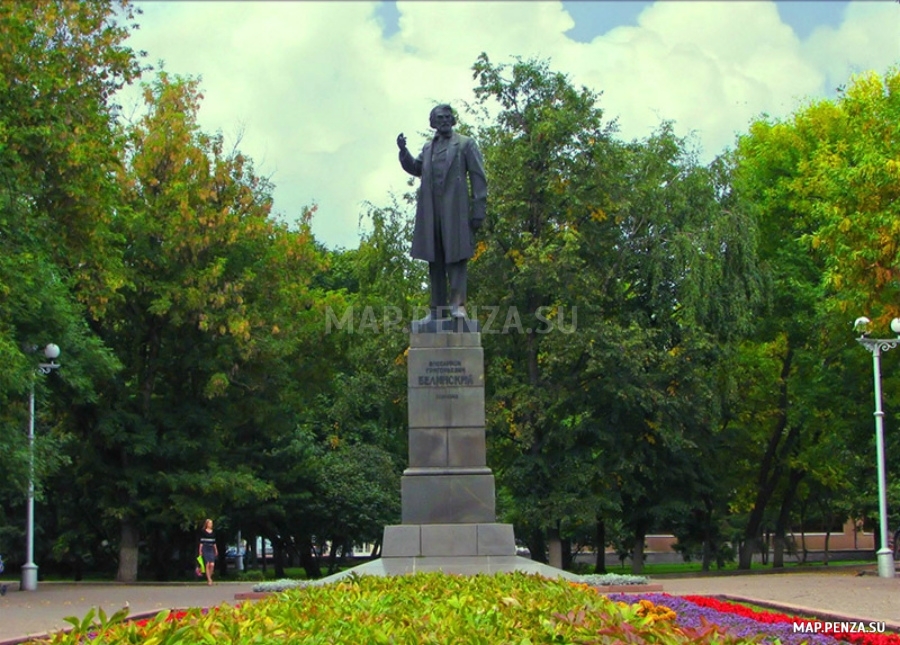 Памятник Белинскому, Современные, Достопримечательности, Цветные