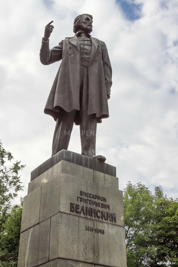 Памятник Белинскому, Современные, Достопримечательности, Цветные