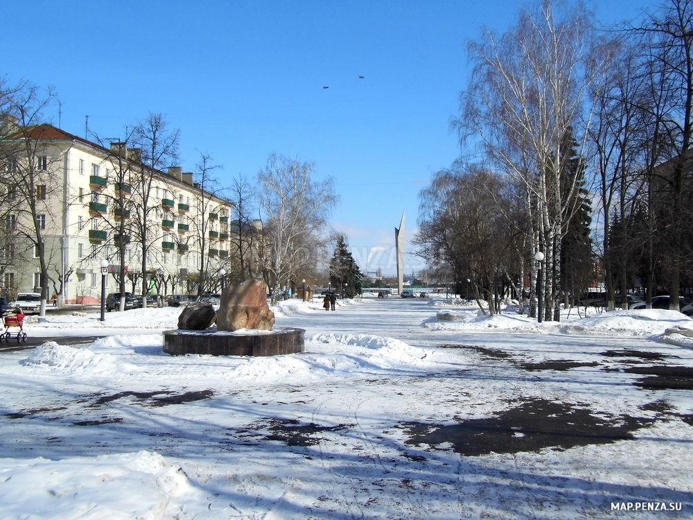 Сквер на улице Славы, Современные, Достопримечательности, Цветные