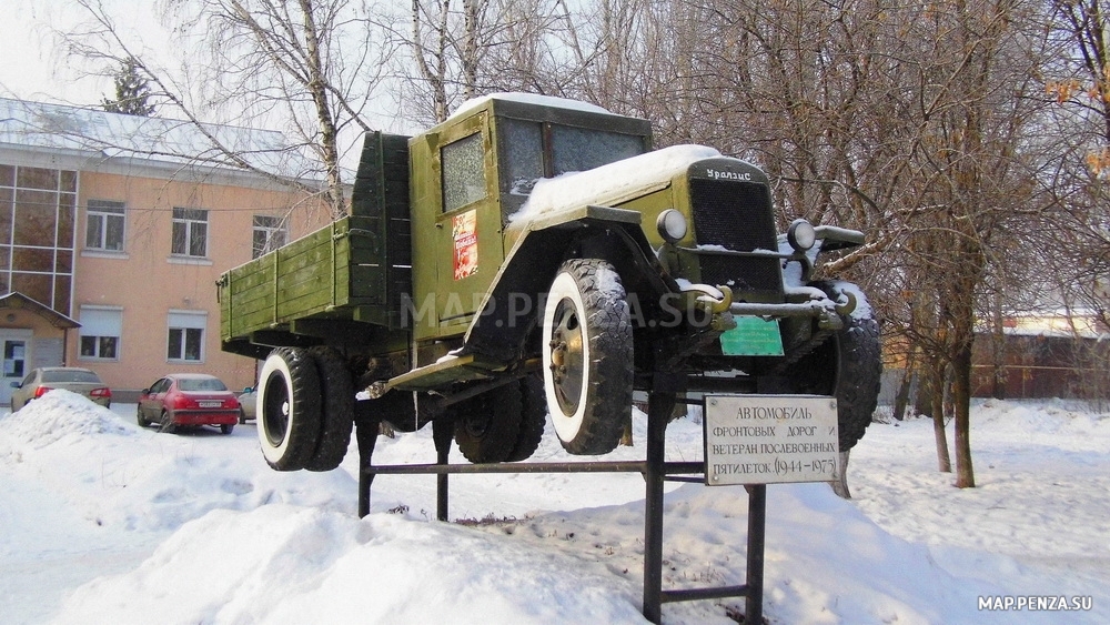 Автомобиль фронтовых дорог и ветеран послевоенных пятилеток (1944-1975) УРАЛ-ЗИС-5-М, Современные, Достопримечательности, Цветные