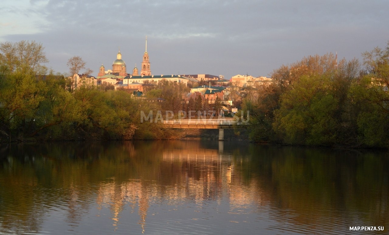 Пенза, вид города с реки, Современные, Профессиональные, Цветные